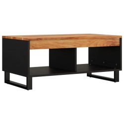 vidaXL Tavolino da Salotto 90x50x40 cm in Legno Massello di Acacia