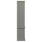vidaXL Vetrina VIGO 85x35x170 cm in Legno Massello di Pino Grigio vidaXL Vetrina VIGO 85x35x170 cm in Legno Massello di Pino Grigio