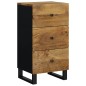 vidaXL Credenza con 3 Cassetti 40x33,5x75 cm Legno Massello di Mango vidaXL Credenza con 3 Cassetti 40x33,5x75 cm Legno Massello di Mango