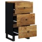 vidaXL Credenza con 3 Cassetti 40x33,5x75 cm Legno Massello di Mango vidaXL Credenza con 3 Cassetti 40x33,5x75 cm Legno Massello di Mango