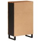 vidaXL Credenza con Cassetto 60x33x100cm Legno Massello Acacia e Ferro vidaXL Credenza con Cassetto 60x33x100cm Legno Massello Acacia e Ferro