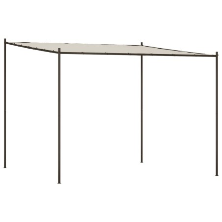 vidaXL Gazebo Bianco 3x3 m 180 g/m² Tessuto e Acciaio