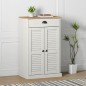 vidaXL Scarpiera VIGO 60x35x96 cm in Legno Massello di Pino Bianco vidaXL Scarpiera VIGO 60x35x96 cm in Legno Massello di Pino Bianco