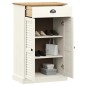 vidaXL Scarpiera VIGO 60x35x96 cm in Legno Massello di Pino Bianco vidaXL Scarpiera VIGO 60x35x96 cm in Legno Massello di Pino Bianco