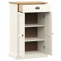 vidaXL Scarpiera VIGO 60x35x96 cm in Legno Massello di Pino Bianco vidaXL Scarpiera VIGO 60x35x96 cm in Legno Massello di Pino Bianco