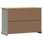 vidaXL Credenza Cassetti VIGO 113x40x75 cm Legno Massello Pino Grigio vidaXL Credenza Cassetti VIGO 113x40x75 cm Legno Massello Pino Grigio
