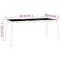 vidaXL Tavolo da Giardino Antracite 165x80x72 cm Rete d'Acciaio