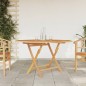 vidaXL Tavolo da Giardino Pieghevole Grigio 120x70x75 cm Massello Teak vidaXL Tavolo da Giardino Pieghevole Grigio 120x70x75 cm Massello Teak