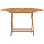 vidaXL Tavolo da Giardino Pieghevole Grigio 120x70x75 cm Massello Teak vidaXL Tavolo da Giardino Pieghevole Grigio 120x70x75 cm Massello Teak