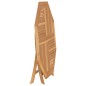 vidaXL Tavolo da Giardino Pieghevole Grigio 120x70x75 cm Massello Teak vidaXL Tavolo da Giardino Pieghevole Grigio 120x70x75 cm Massello Teak