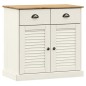 vidaXL Credenza Cassetti VIGO Bianco 78x40x75 cm Legno Massello Pino vidaXL Credenza Cassetti VIGO Bianco 78x40x75 cm Legno Massello Pino