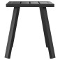 vidaXL Tavolo da Giardino Antracite 34x34x38 cm Acciaio vidaXL Tavolo da Giardino Antracite 34x34x38 cm Acciaio