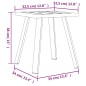vidaXL Tavolo da Giardino Antracite 34x34x38 cm Acciaio vidaXL Tavolo da Giardino Antracite 34x34x38 cm Acciaio