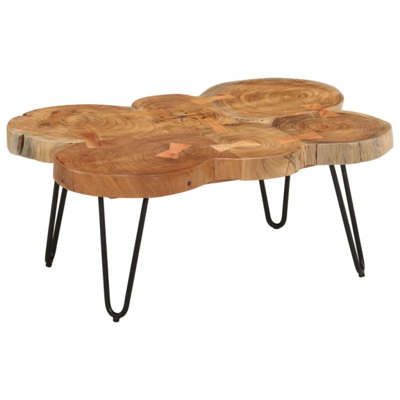 vidaXL Tavolino 36 cm 6 Tronchi in Legno Massello di Acacia vidaXL Tavolino 36 cm 6 Tronchi in Legno Massello di Acacia