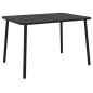vidaXL Tavolo da Giardino Antracite 110x80x71 cm Acciaio