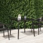 vidaXL Tavolo da Giardino Antracite 80x80x71 cm Acciaio vidaXL Tavolo da Giardino Antracite 80x80x71 cm Acciaio