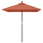 vidaXL Ombrellone Giardino con Palo in Legno Terracotta 198x198x231 cm vidaXL Ombrellone Giardino con Palo in Legno Terracotta 198x198x231 cm