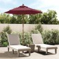 vidaXL Ombrellone da Giardino con Palo in Legno Bordeaux 196x231 cm vidaXL Ombrellone da Giardino con Palo in Legno Bordeaux 196x231 cm