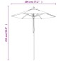 vidaXL Ombrellone da Giardino con Palo in Legno Bordeaux 196x231 cm vidaXL Ombrellone da Giardino con Palo in Legno Bordeaux 196x231 cm