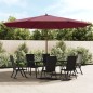 vidaXL Ombrellone da Giardino con Palo Legno Rosso Bordeaux 400x273 cm vidaXL Ombrellone da Giardino con Palo Legno Rosso Bordeaux 400x273 cm