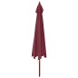 vidaXL Ombrellone da Giardino con Palo Legno Rosso Bordeaux 400x273 cm vidaXL Ombrellone da Giardino con Palo Legno Rosso Bordeaux 400x273 cm