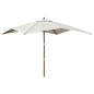vidaXL Ombrellone da Giardino con Palo in Legno Sabbia 300x300x273 cm