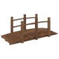 vidaXL Ponte Giardino Ringhiere 150x67x56cm Legno Massello Abete Rosso vidaXL Ponte Giardino Ringhiere 150x67x56cm Legno Massello Abete Rosso