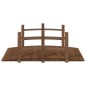 vidaXL Ponte Giardino Ringhiere 150x67x56cm Legno Massello Abete Rosso vidaXL Ponte Giardino Ringhiere 150x67x56cm Legno Massello Abete Rosso