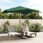 vidaXL Ombrellone da Giardino con Palo in Legno Verde 300x300x273 cm vidaXL Ombrellone da Giardino con Palo in Legno Verde 300x300x273 cm