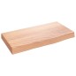 vidaXL Ripiano Muro Marrone Chiaro 40x20x4 cm Massello Rovere Trattato vidaXL Ripiano Muro Marrone Chiaro 40x20x4 cm Massello Rovere Trattato