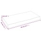 vidaXL Ripiano Muro Marrone Chiaro 40x20x4 cm Massello Rovere Trattato vidaXL Ripiano Muro Marrone Chiaro 40x20x4 cm Massello Rovere Trattato