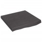 vidaXL Ripiano Muro Grigio Scuro 60x60x6 cm Massello Rovere Trattato vidaXL Ripiano Muro Grigio Scuro 60x60x6 cm Massello Rovere Trattato