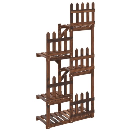 vidaXL Portafiori 60x25x130 cm in Legno Massello di Abete