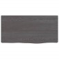vidaXL Ripiano Muro Marrone Scuro 40x20x4 cm Massello Rovere Trattato vidaXL Ripiano Muro Marrone Scuro 40x20x4 cm Massello Rovere Trattato