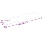 vidaXL Ripiano Muro Marrone Chiaro 100x30x4cm Massello Rovere Trattato vidaXL Ripiano Muro Marrone Chiaro 100x30x4cm Massello Rovere Trattato