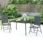 vidaXL Tavolo da Giardino Antracite 110x80x72 cm Rete d'Acciaio vidaXL Tavolo da Giardino Antracite 110x80x72 cm Rete d'Acciaio