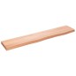 vidaXL Ripiano Muro Marrone Chiaro 100x20x4cm Massello Rovere Trattato vidaXL Ripiano Muro Marrone Chiaro 100x20x4cm Massello Rovere Trattato