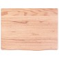vidaXL Ripiano Muro Marrone Chiaro 40x30x2 cm Massello Rovere Trattato