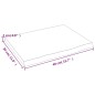 vidaXL Ripiano Muro Marrone Chiaro 40x30x2 cm Massello Rovere Trattato