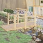 vidaXL Ponte Giardino Ringhiere 150x67x56cm Legno Massello Abete Rosso vidaXL Ponte Giardino Ringhiere 150x67x56cm Legno Massello Abete Rosso