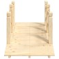 vidaXL Ponte Giardino Ringhiere 150x67x56cm Legno Massello Abete Rosso vidaXL Ponte Giardino Ringhiere 150x67x56cm Legno Massello Abete Rosso