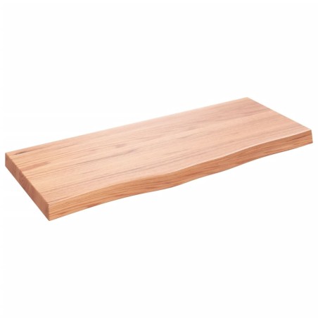 vidaXL Ripiano Muro Marrone Chiaro 100x40x6cm Massello Rovere Trattato