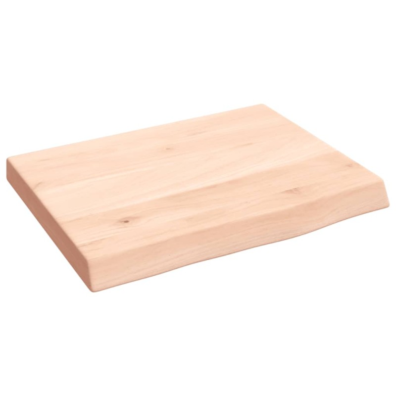 vidaXL Ripiano a Parete 40x30x(2-4) cm Massello Rovere Non Trattato vidaXL Ripiano a Parete 40x30x(2-4) cm Massello Rovere Non Trattato