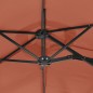 vidaXL Ombrellone a Doppia Testa Terracotta 316x240 cm vidaXL Ombrellone a Doppia Testa Terracotta 316x240 cm