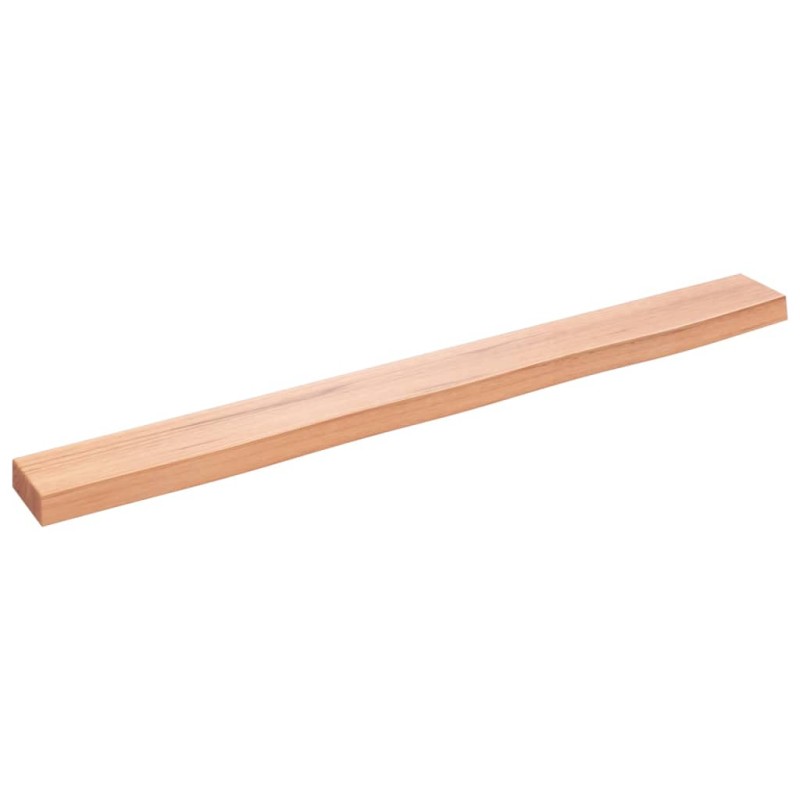 vidaXL Ripiano Muro Marrone Chiaro 100x10x4cm Massello Rovere Trattato vidaXL Ripiano Muro Marrone Chiaro 100x10x4cm Massello Rovere Trattato