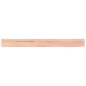 vidaXL Ripiano Muro Marrone Chiaro 100x10x4cm Massello Rovere Trattato vidaXL Ripiano Muro Marrone Chiaro 100x10x4cm Massello Rovere Trattato