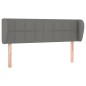 vidaXL Testiera ad Orecchio Grigio Scuro 147x23x78/88 cm in Tessuto vidaXL Testiera ad Orecchio Grigio Scuro 147x23x78/88 cm in Tessuto
