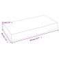 vidaXL Ripiano Muro Marrone Chiaro 40x20x6 cm Massello Rovere Trattato vidaXL Ripiano Muro Marrone Chiaro 40x20x6 cm Massello Rovere Trattato