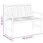 vidaXL Set Salotto da Giardino 2 pz in Legno Massello di Acacia