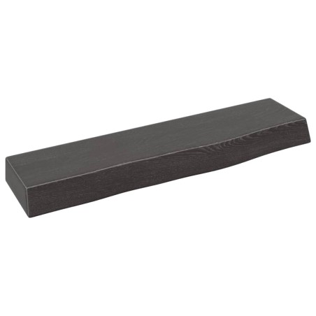 vidaXL Ripiano Muro Marrone Scuro 40x10x4 cm Massello Rovere Trattato